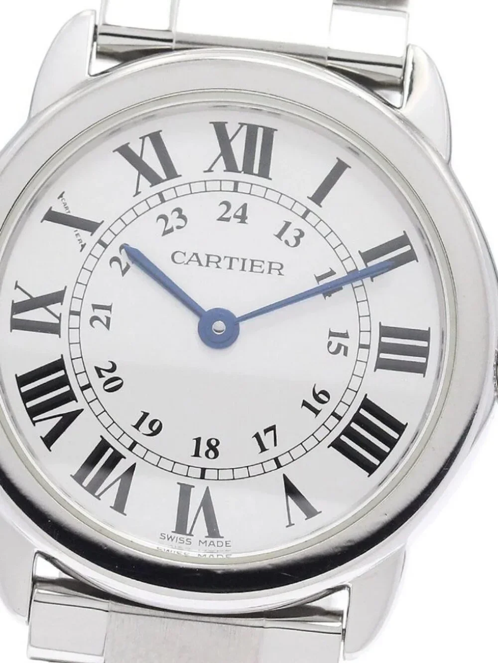 CARTIER Ronde Solo SM W6701004 Silver Dial Quartz Ladies Watch_972717